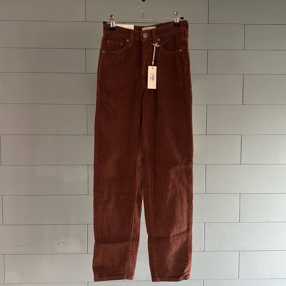 NWT Gilded Intent 90’s straight leg corduroy pants